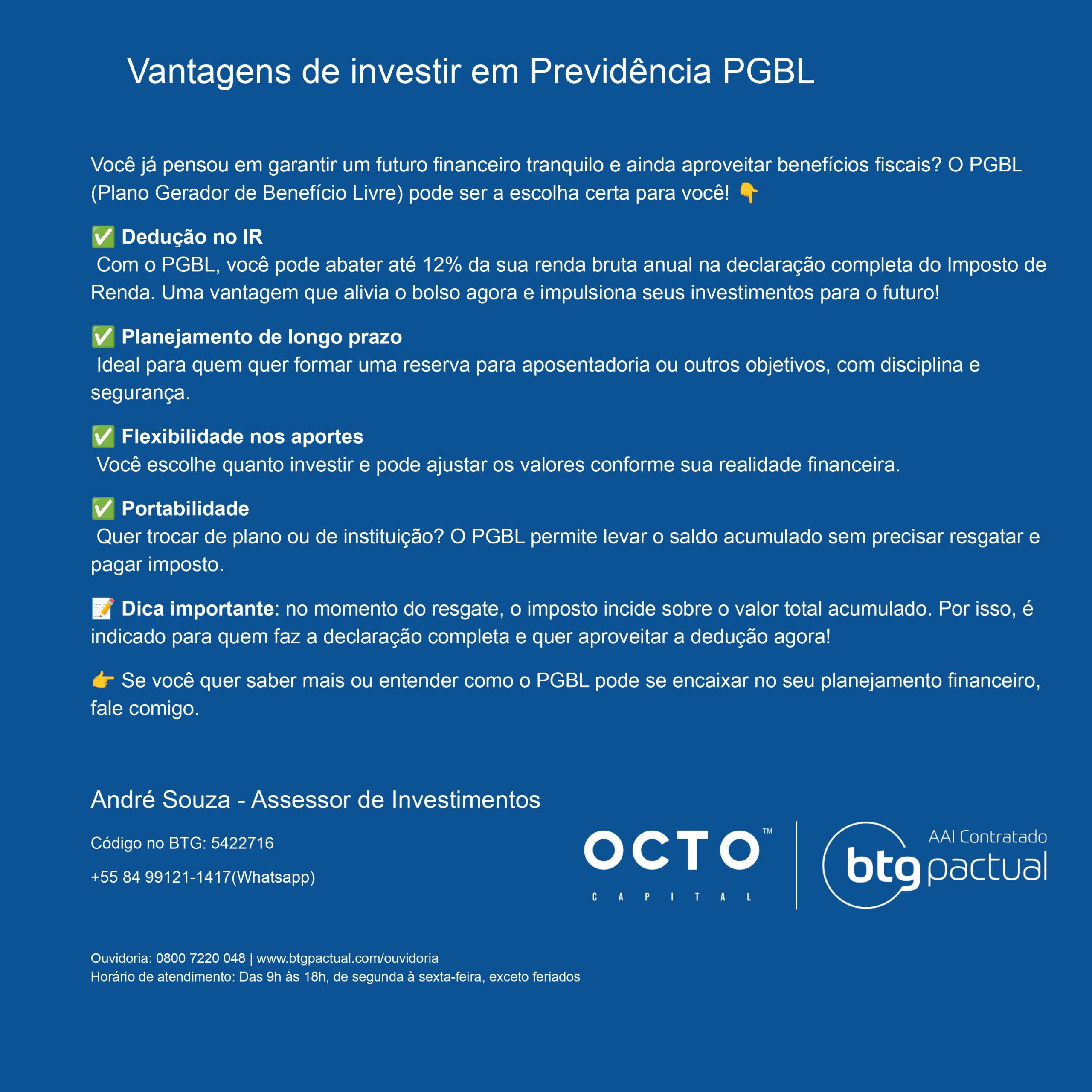 Vantagens de investir em Previdência PGBL