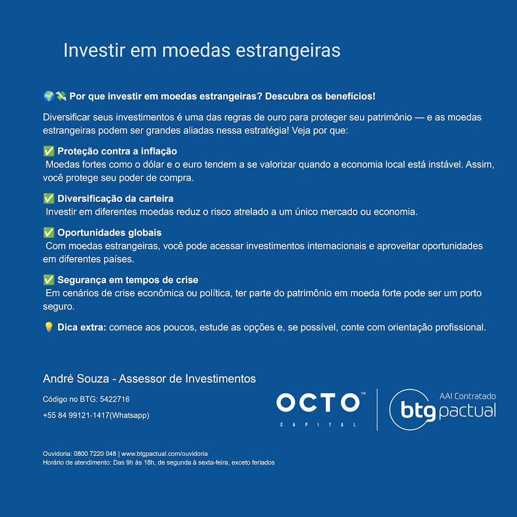 Investir em moedas estrangeiras