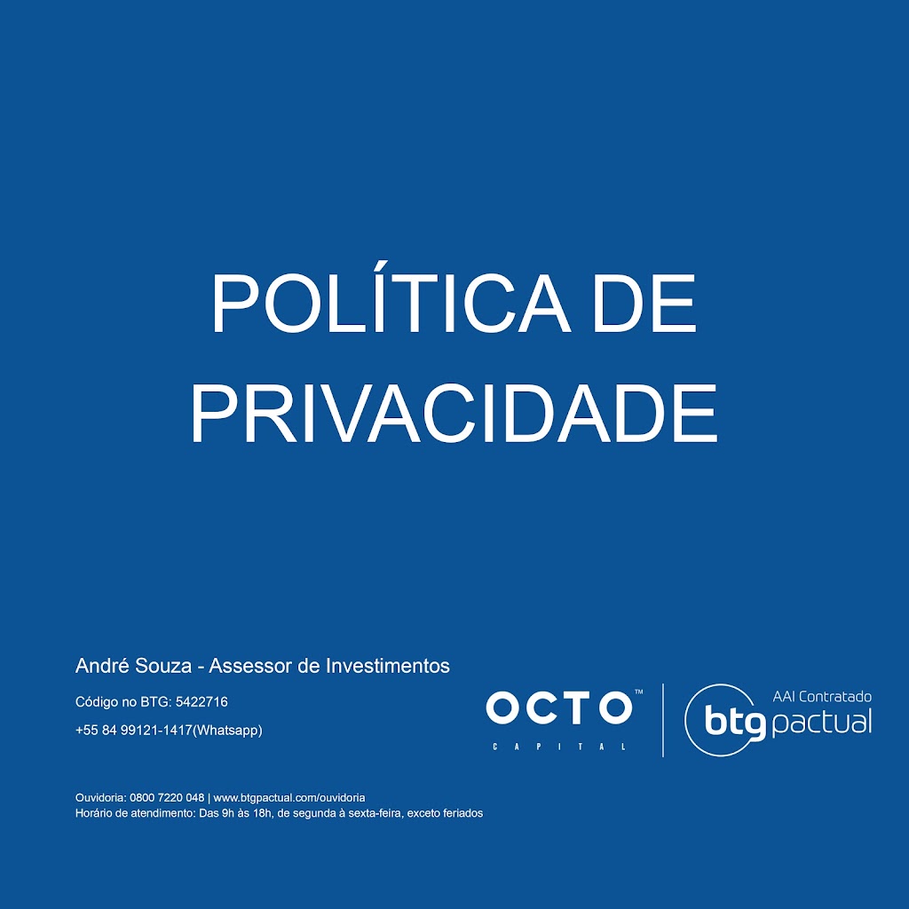 Política de privacidade e cookies