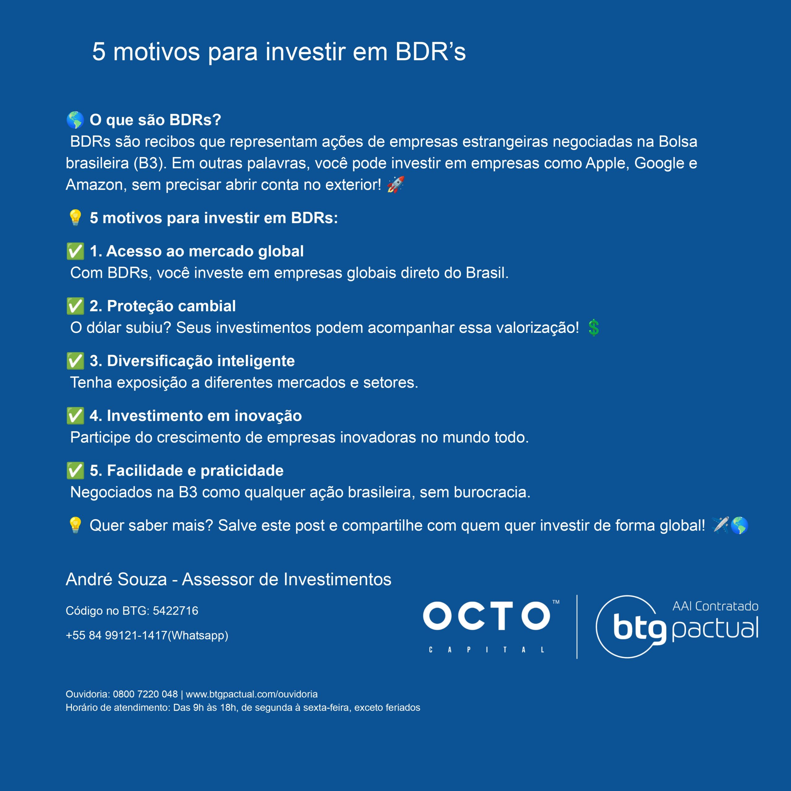 5 Motivos para Investir em BDRs: Como Diversificar Sua Carteira com Ações Internacionais