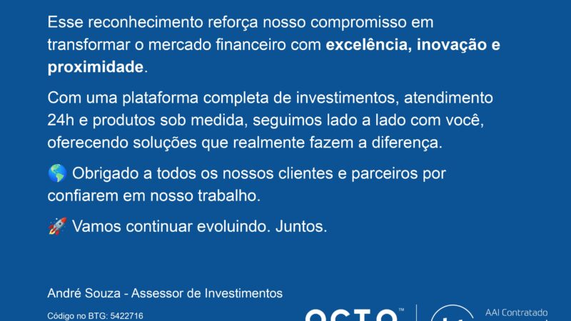 BTG Pactual é eleito o Melhor Banco da América Latina e do Brasil em 2025