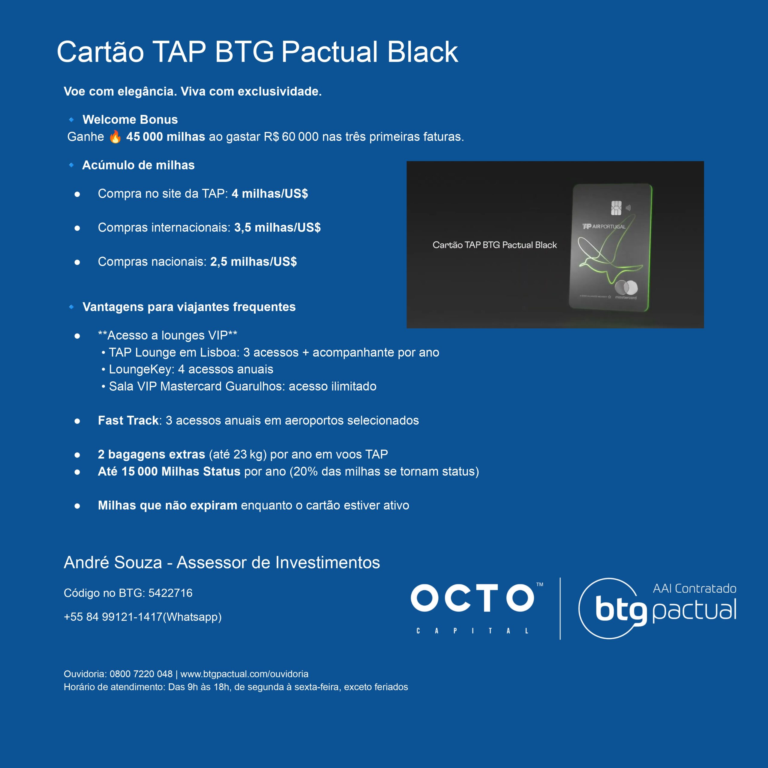 Cartão TAP BTG Pactual Black: vale a pena para quem viaja muito?