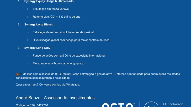 BTG Synergy: A Nova Plataforma do BTG Pactual que Revoluciona a Gestão em Renda Variável