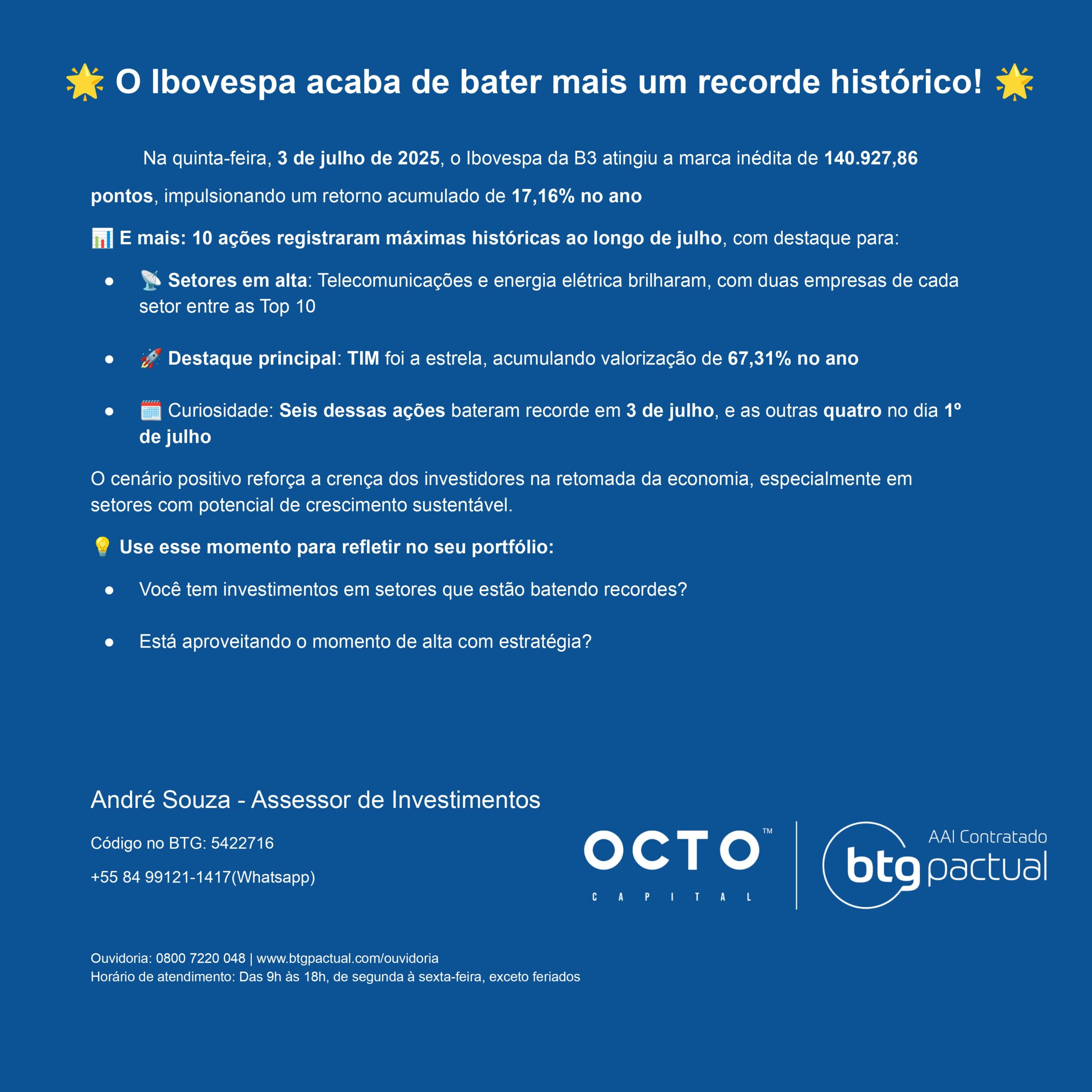 Ibovespa bate novo recorde e 10 ações atingem máximas históricas: veja quais são