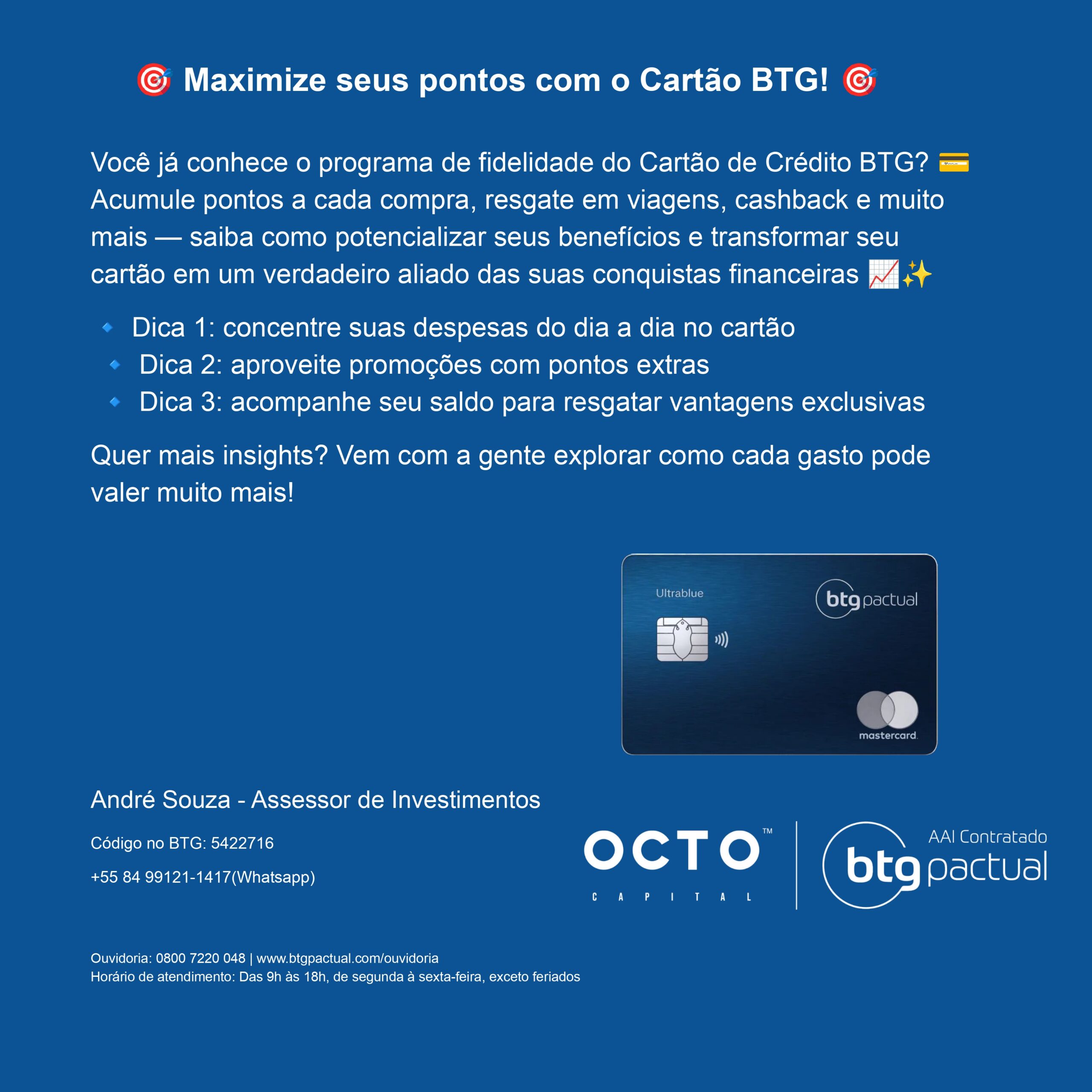 Cartão de Crédito BTG: vantagens exclusivas para quem busca mais do seu dinheiro