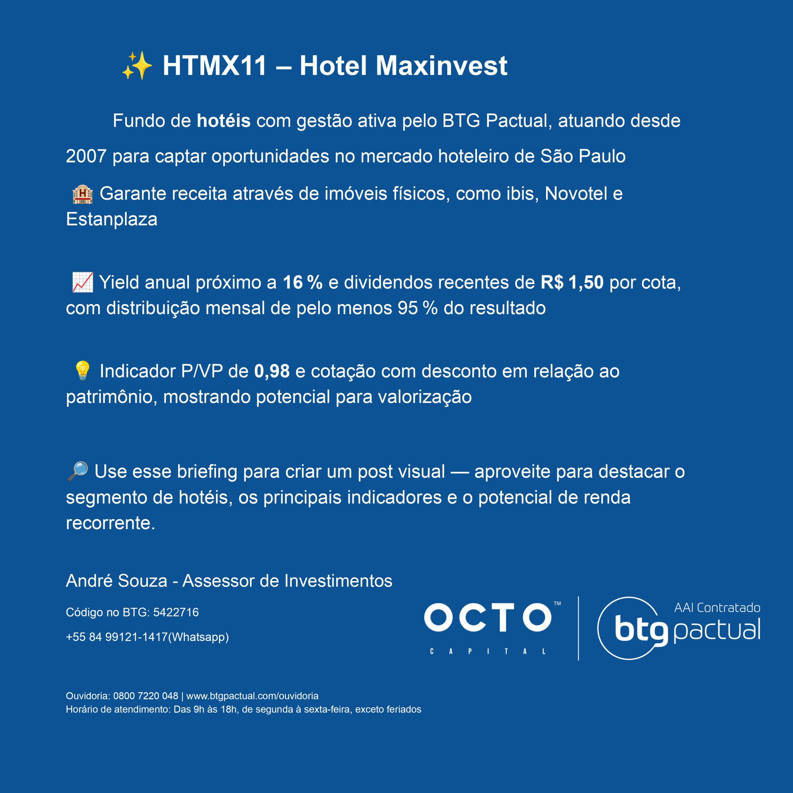 HTMX11: Vale a pena investir no fundo imobiliário de hotéis?