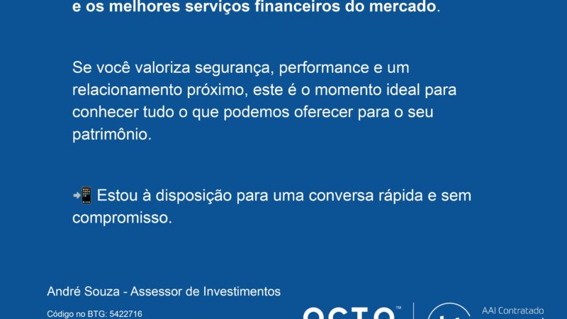 Venha ser cliente do BTG Pactual