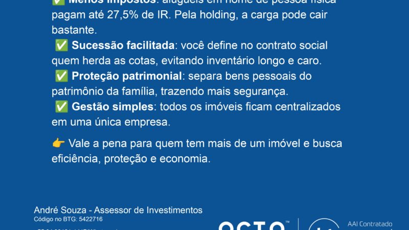 Vantagens de Criar uma Holding Patrimonial
